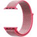 Curea iUni compatibila cu Apple Watch 1/2/3/4/5/6/7, 42mm, Nylon Sport, Woven Strap, Electric Pink