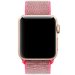 Curea iUni compatibila cu Apple Watch 1/2/3/4/5/6/7, 38mm, Nylon Sport, Woven Strap, Electric Pink